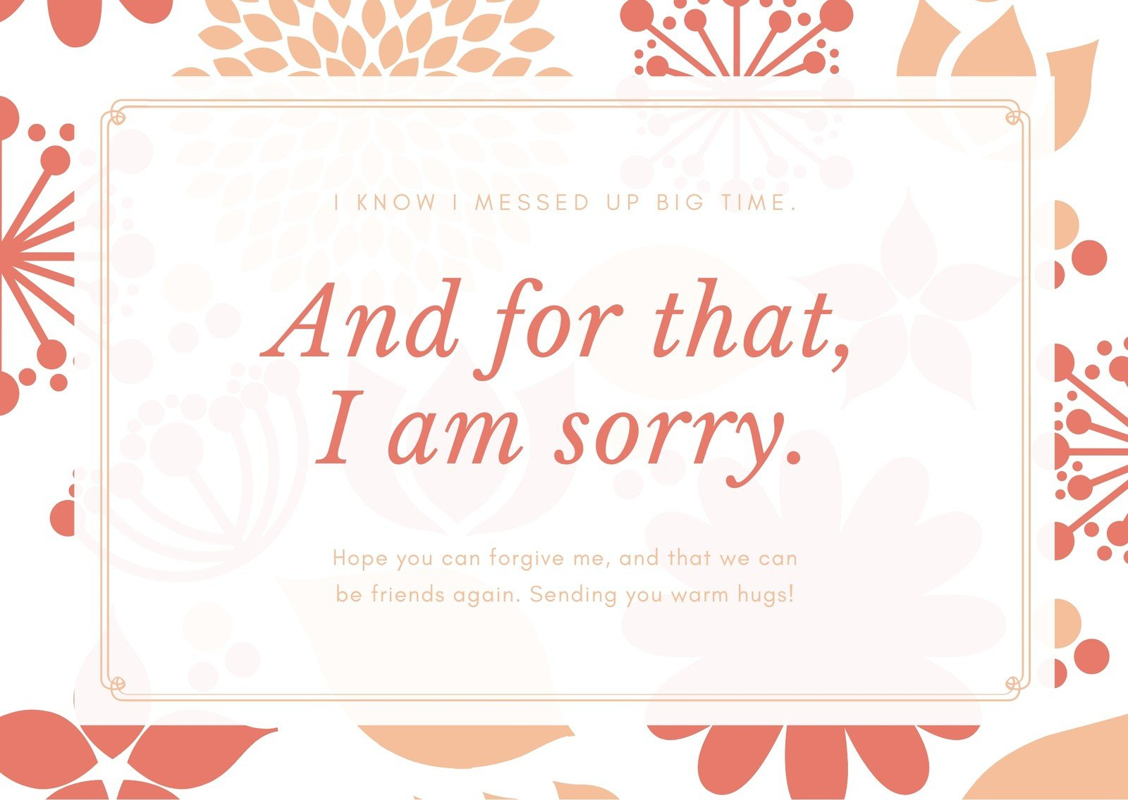 Free And Customizable Apology Templates inside Free Printable Apology Cards