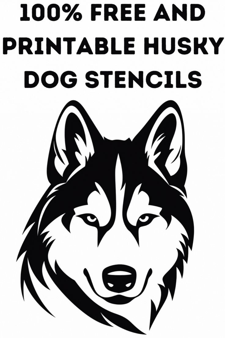 Free And Printable Husky Dog Stencils In 2024 | Dog Stencil, Husky pertaining to Free Printable Arty Animal Outlines