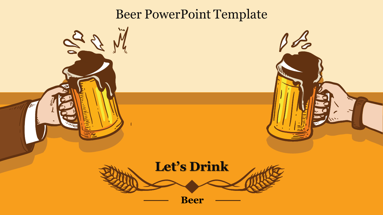 Free Beer Powerpoint Template &amp;amp; Google Slides Presentation for Free Beer Printables