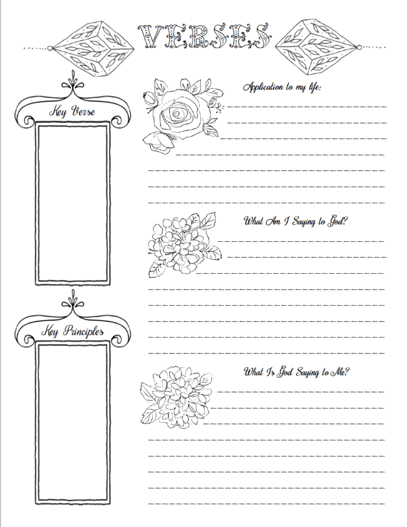 Free Bible Journaling Printables (Including One You Can Color!) in Free Bible Journaling Printables