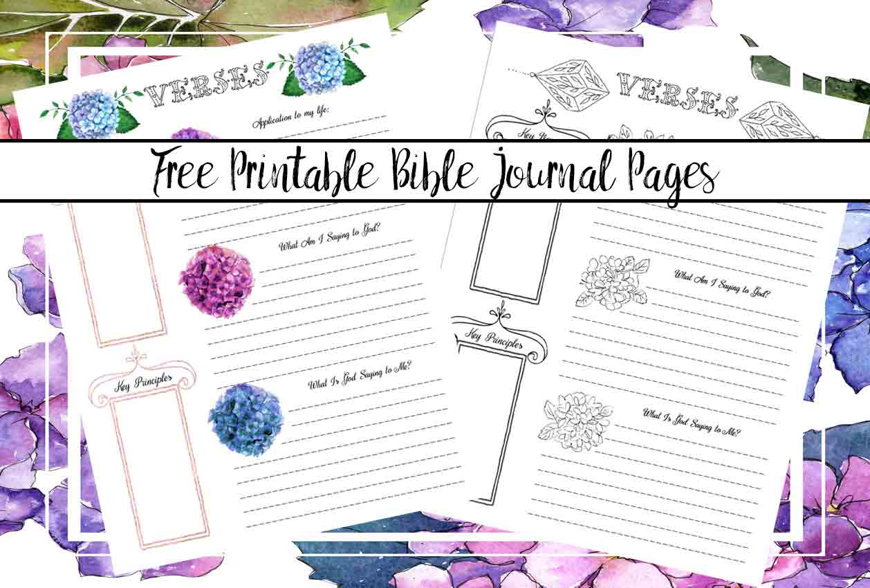 Free Bible Journaling Printables (Including One You Can Color!) regarding Free Bible Journaling Printables