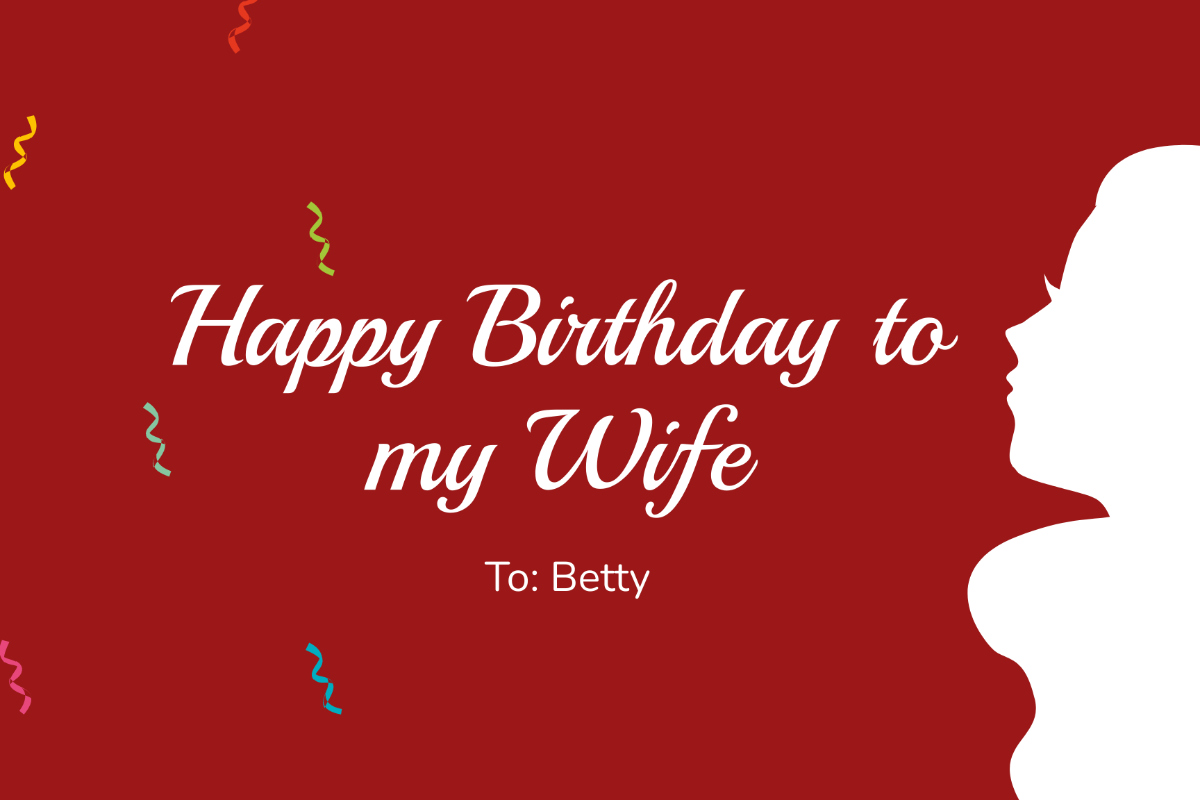 Free Birthday Card For Wife Templates &amp;amp; Examples - Edit Online intended for Free Printable Birthday Cards for Wife