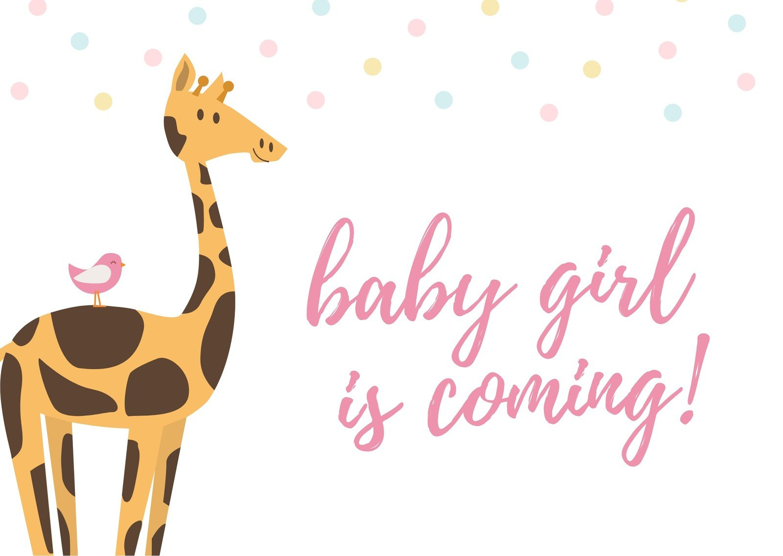 Free Custom Printable Baby Shower Card Templates | Canva for Congratulations On Your Baby Girl Free Printable Cards