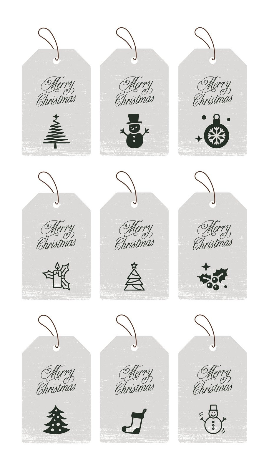 Free Custom Printable Christmas Tag Templates | Canva with regard to Diy Christmas Gift Tags Free Printable