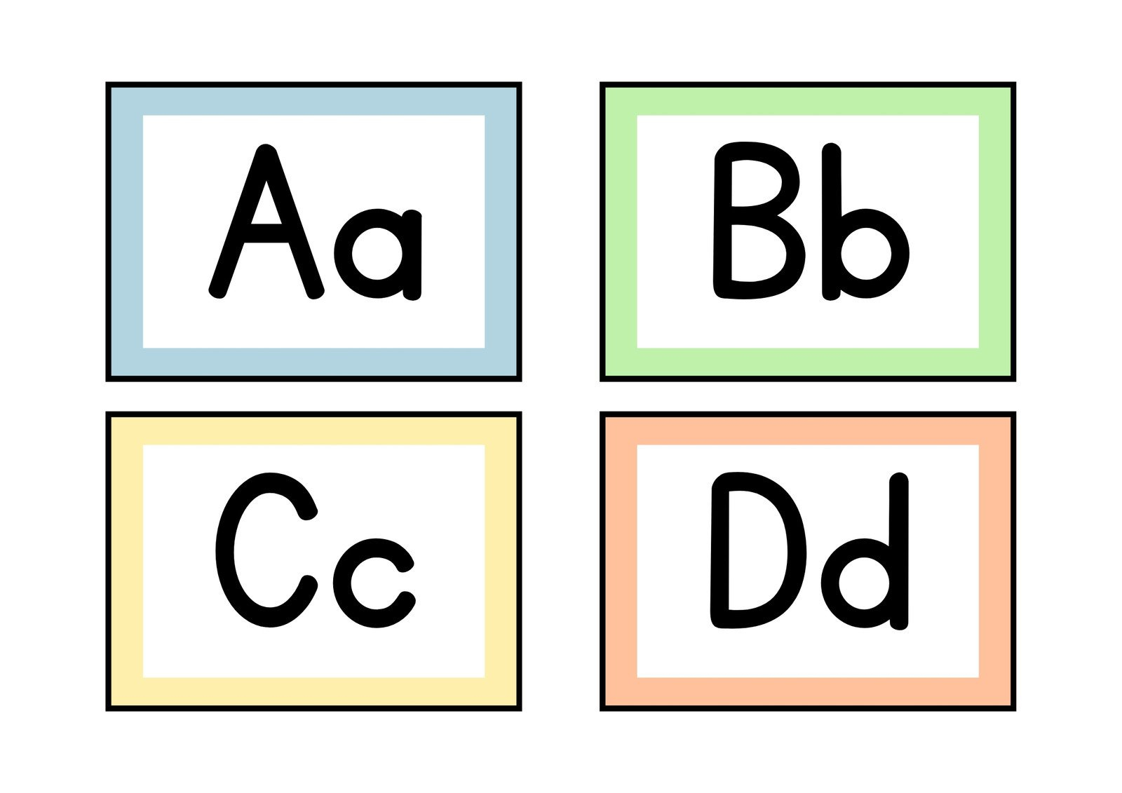 Free Customizable Alphabet Flashcard Templates | Canva for Free Printable Alphabet Templates