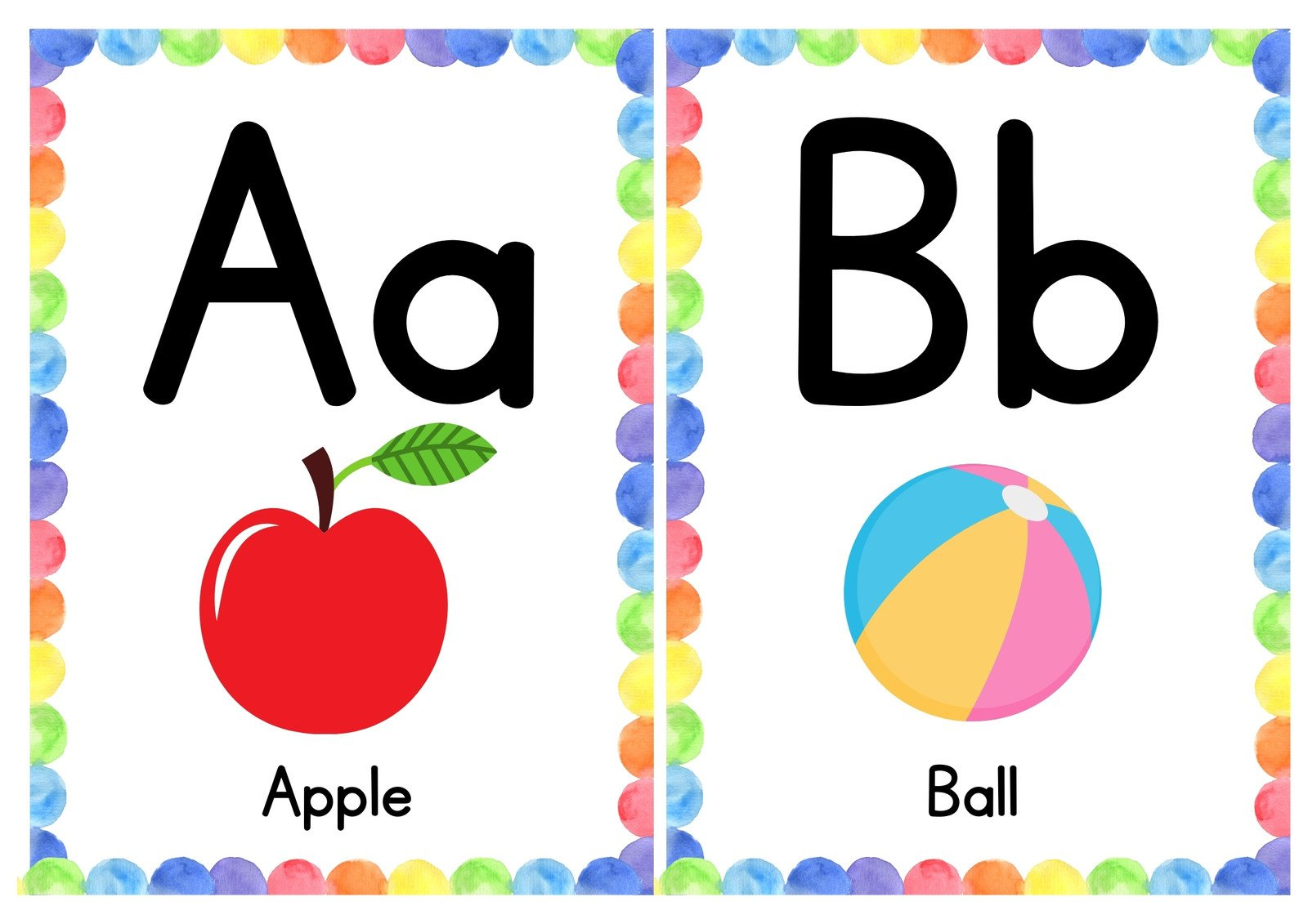 Free Customizable Alphabet Flashcard Templates | Canva pertaining to Free Printable ABC Flashcards