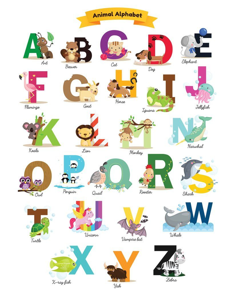 Free Digital Download - Animal Alphabet | Letras Del Abecedario with Free Printable Animal Alphabet Letters