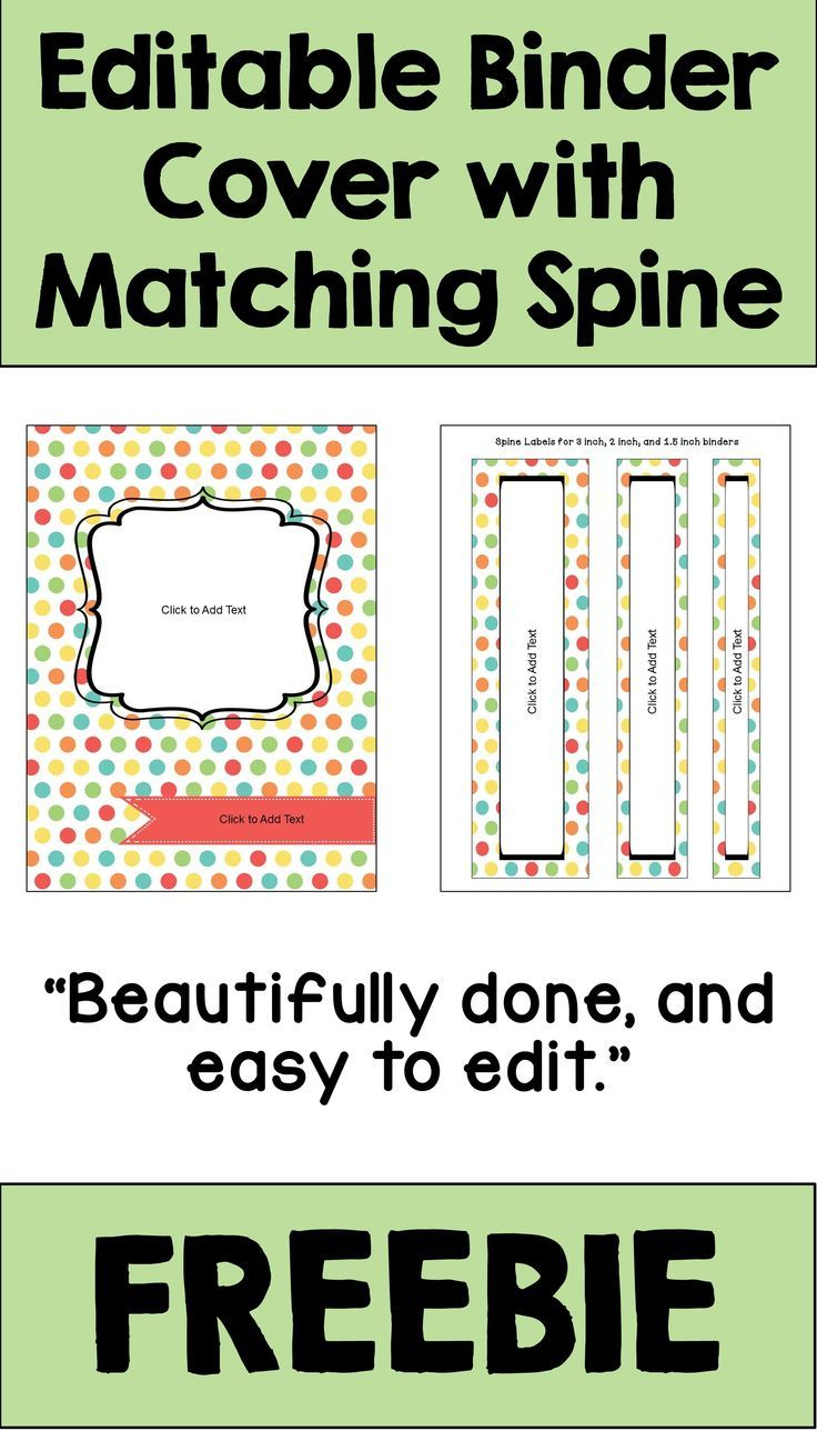 Free Editable Binder Cover And Spines In Pastel Colors | Editable pertaining to Free Printable Binder Covers And Spines