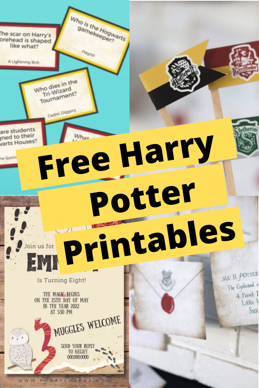 Free Harry Potter Party Printables - Poofy Cheeks within Free Harry Potter Printables