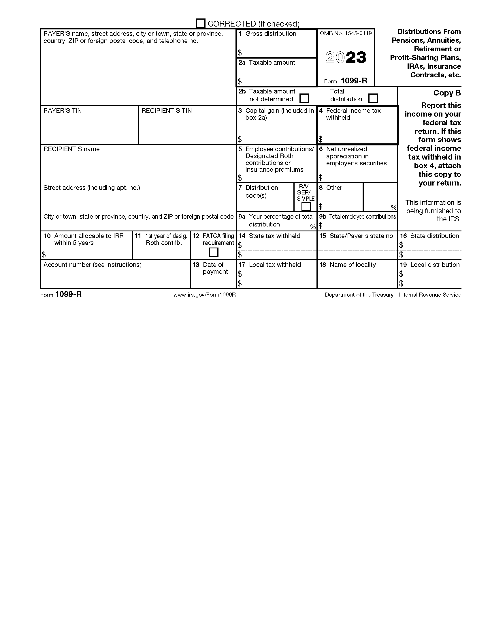 Free Irs 1099 Form - Pdf – Eforms for Free Printable 1099 Form