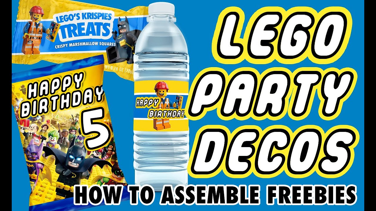 Free Lego Party Decoration Printables How To Assemble throughout Free Lego Water Bottle Printables