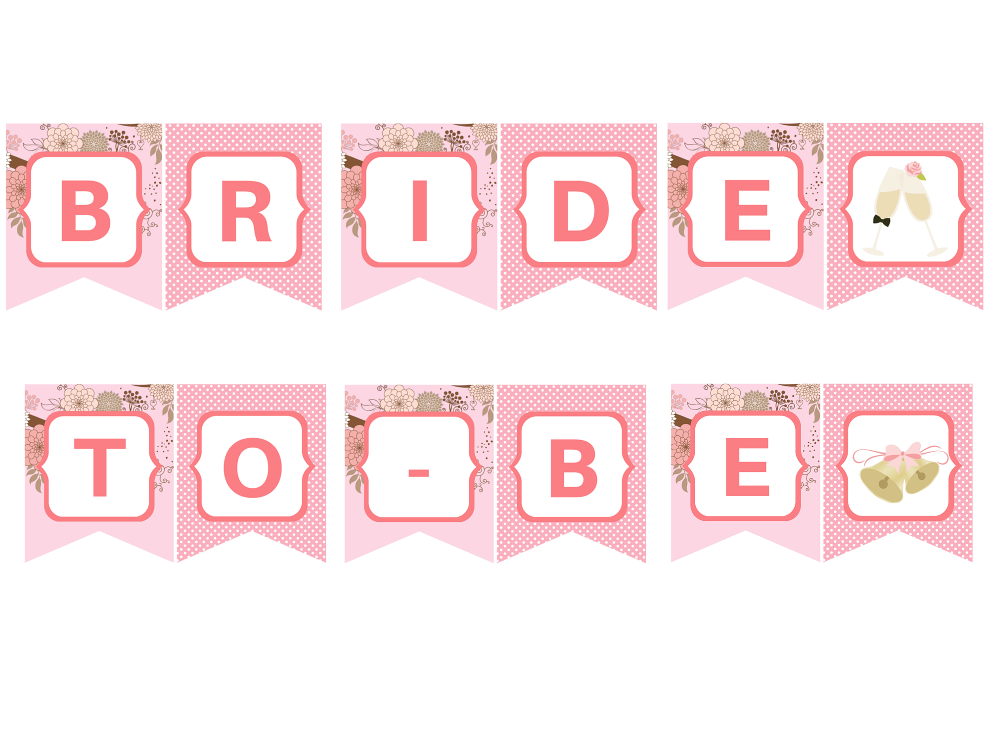 Free Pink Bride To Be Banner - Magical Printable throughout Free Bridal Shower Printable Decorations