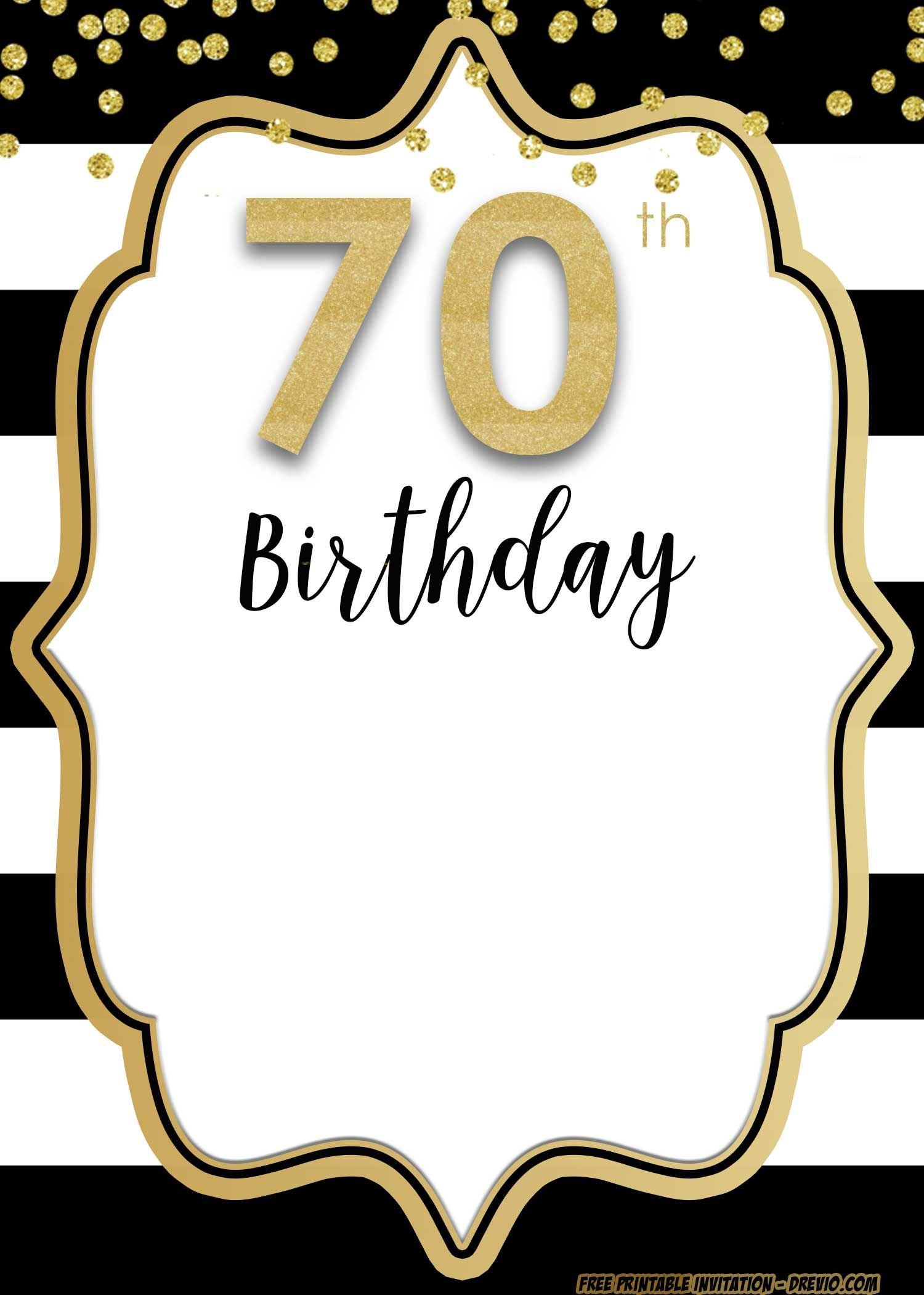 Free Printable 70Th Invitation Templates - Updated | 70Th Birthday inside Free Printable 70th Birthday Party Invitations