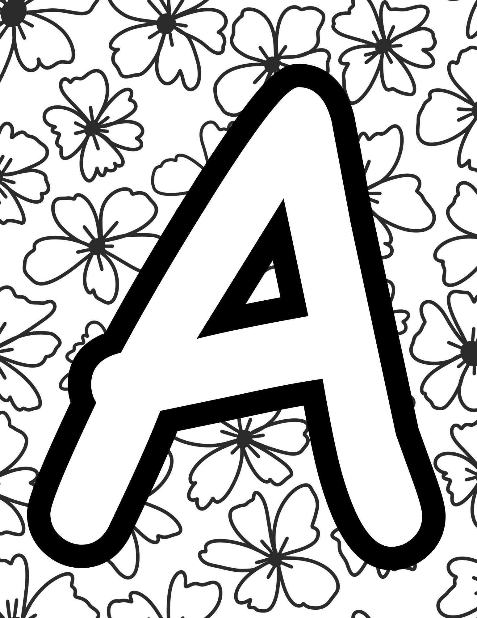 Free Printable Abc Coloring Pages: Learn Alphabet Letters! | Skip inside Free Printable Alphabet Letters Coloring Pages