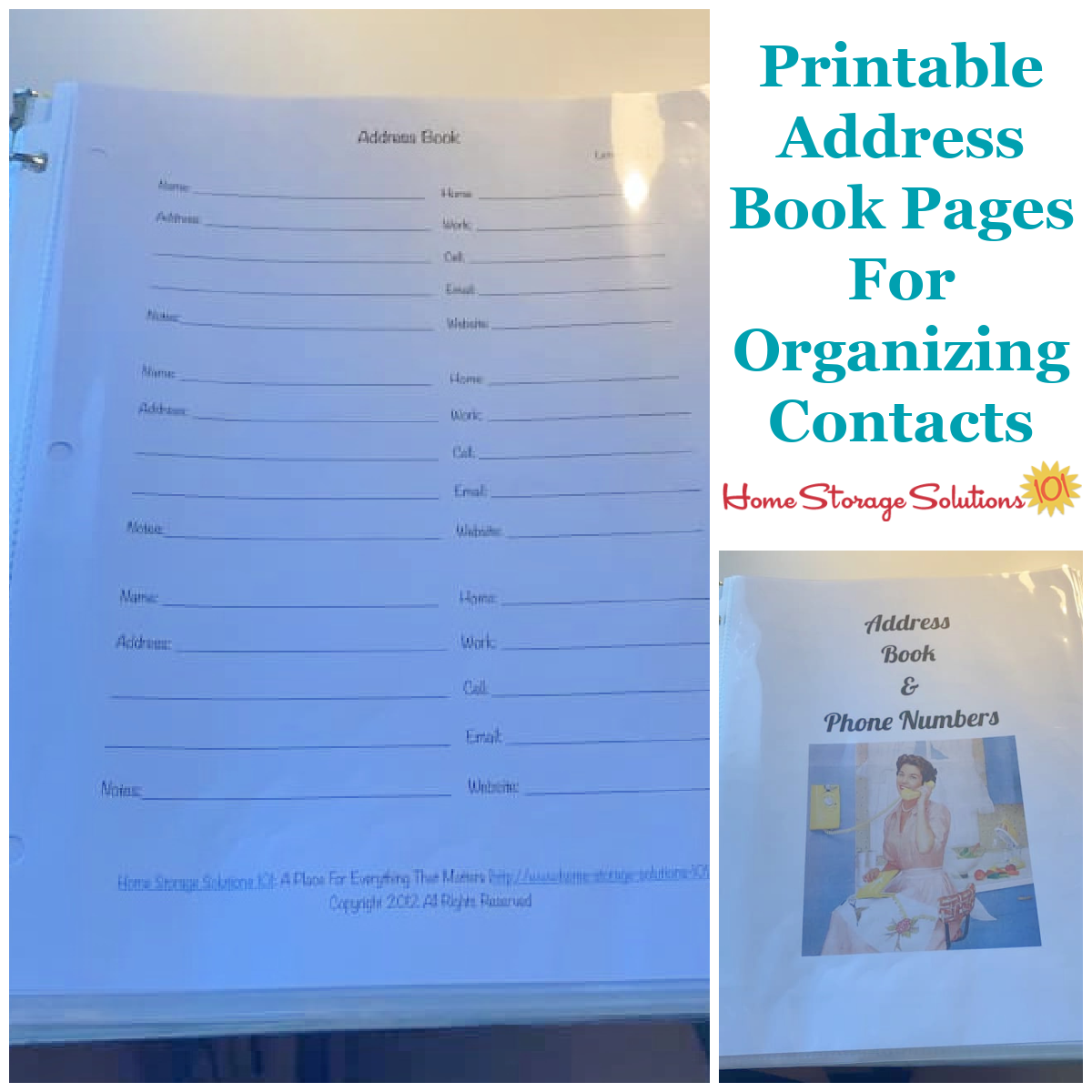 Free Printable Address Book Pages: Get Your Contact Information inside Free Printable Address Book Pages