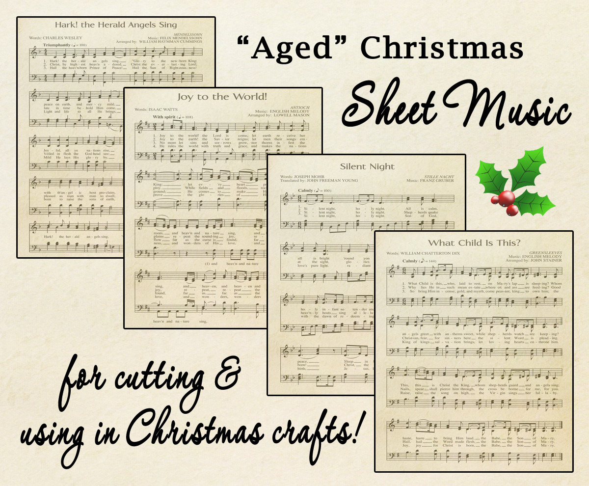 Free Printable “Aged” Music Sheets | Celebrating Holidays with regard to Christmas Carols Sheet Music Free Printable