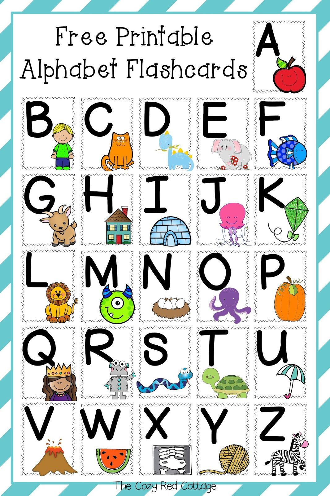 Free Printable Alphabet Flashcards | Alphabet Flashcards, Alphabet with regard to Free Printable Abc Flashcards With Pictures