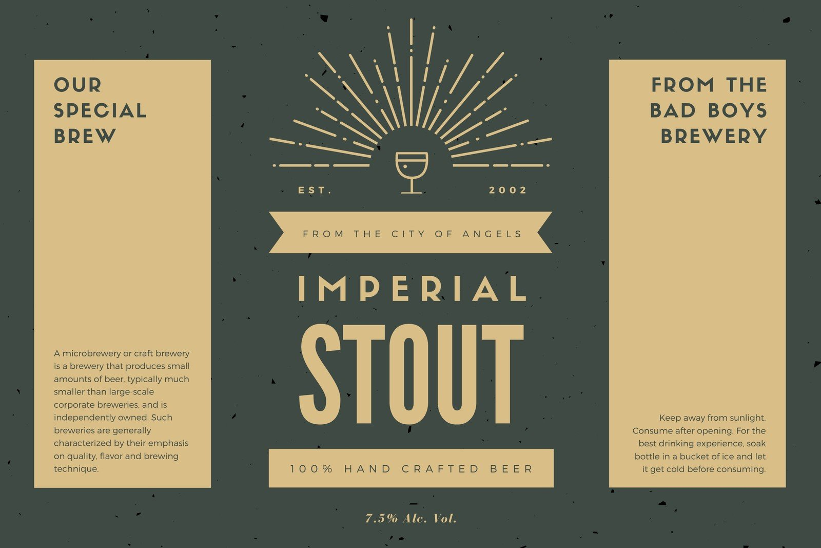 Free Printable And Customizable Beer Label Templates | Canva inside Free Beer Printables