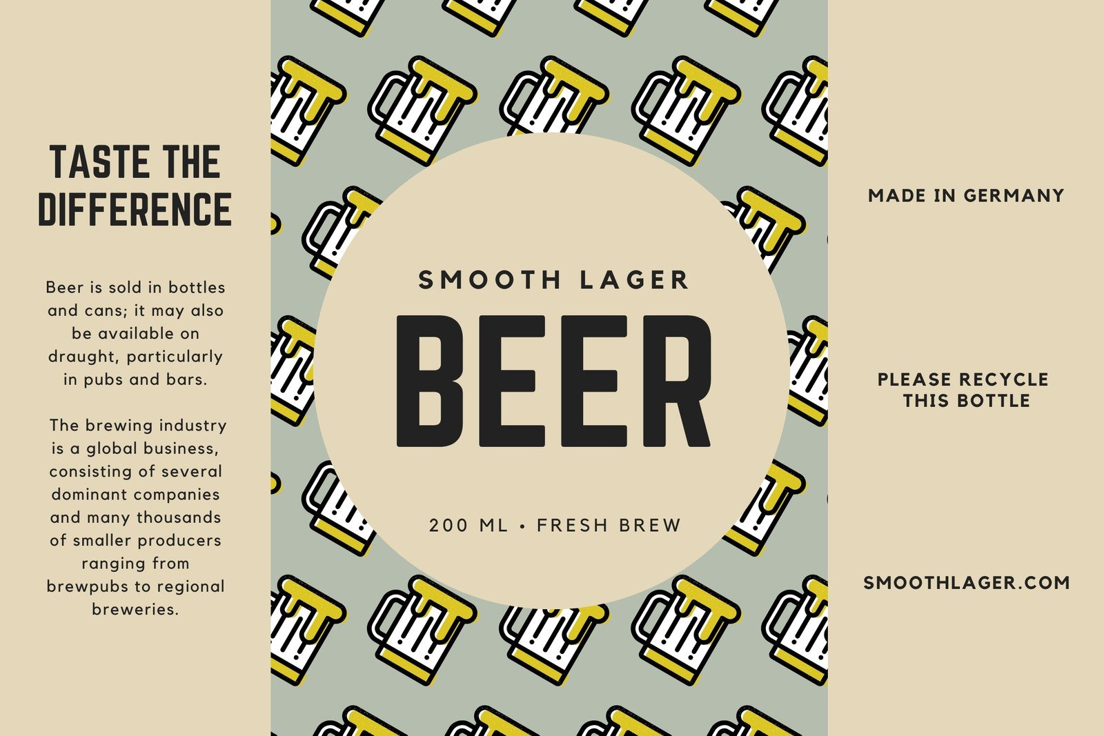 Free Printable And Customizable Beer Label Templates | Canva with regard to Free Beer Printables