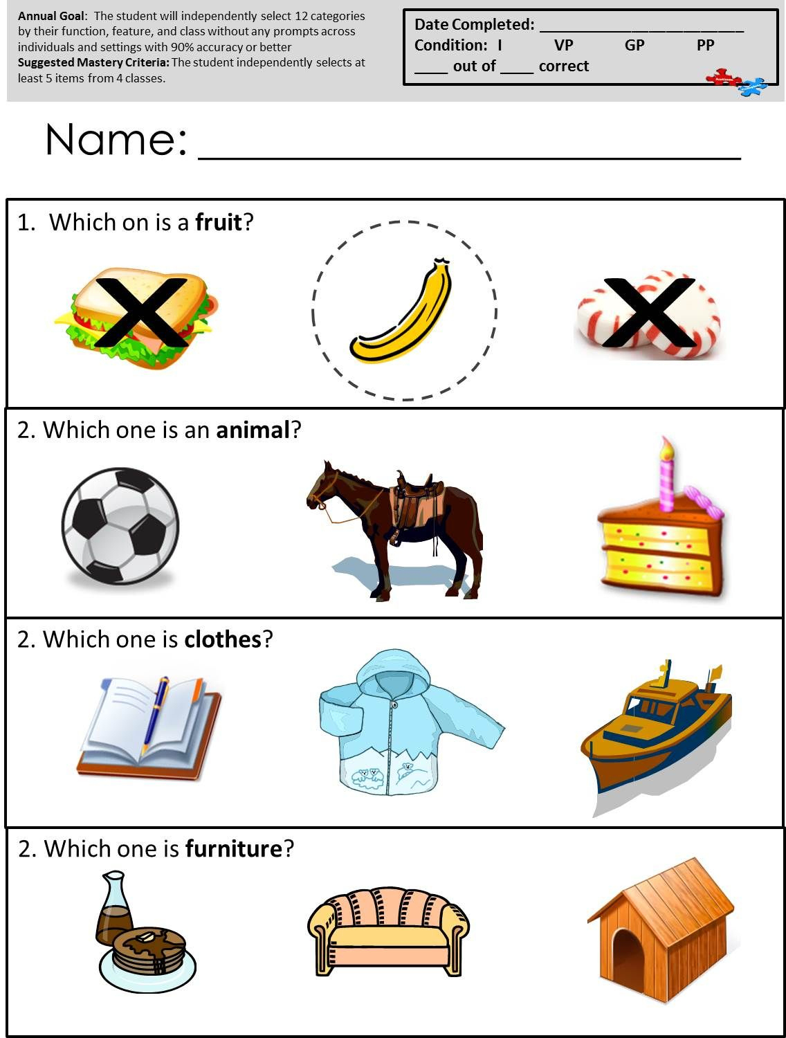 Free Printable Autism Worksheets intended for Free Printable Autism Worksheets