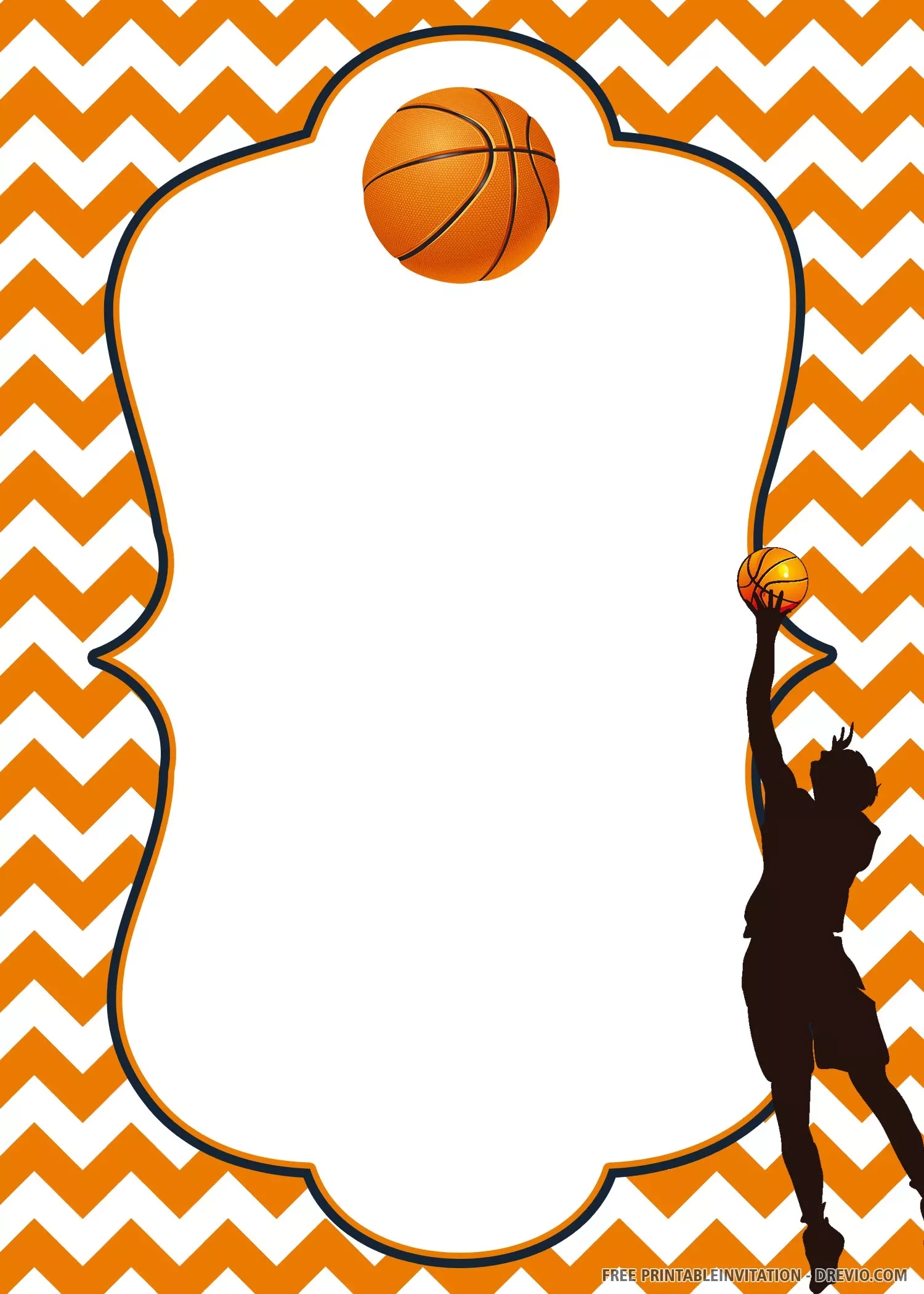 Free Printable Basketball Invitation Templates | Basketball regarding Basketball Invites Free Printable