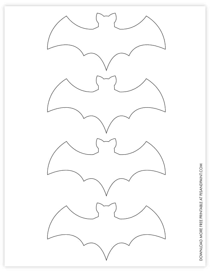 Free Printable Bat Template - Diy Halloween Decorations - Pjs And for Free Printable Bat Writing Paper