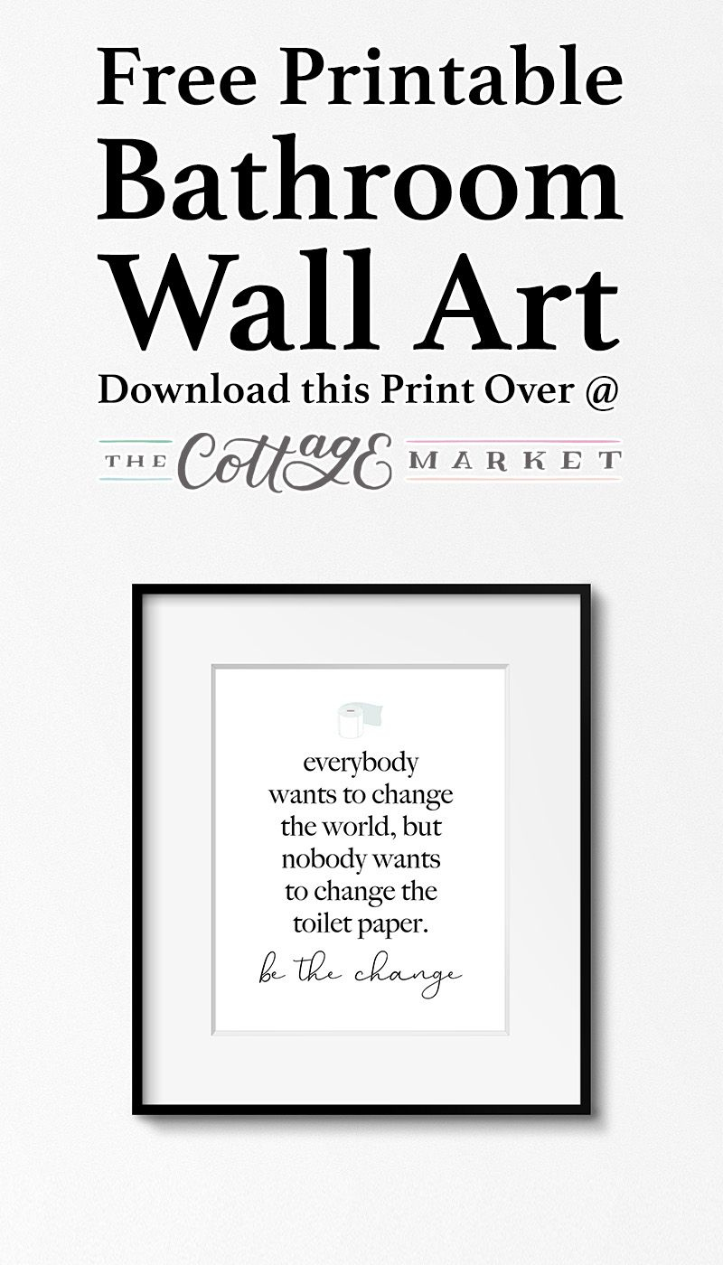 Free Printable Bathroom Wall Art within Free Printable Bathroom Quotes