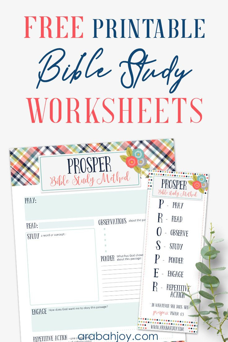 Free Printable Bible Study Worksheets - Arabah for Free Printable Bible Study Worksheets