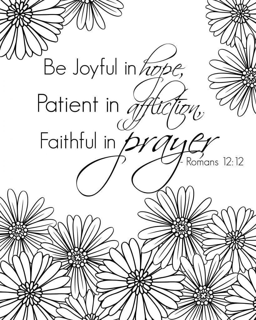 Free Printable Bible Verse Coloring Sheets – Simple Mom Project within Free Printable Bible Coloring Pages With Verses