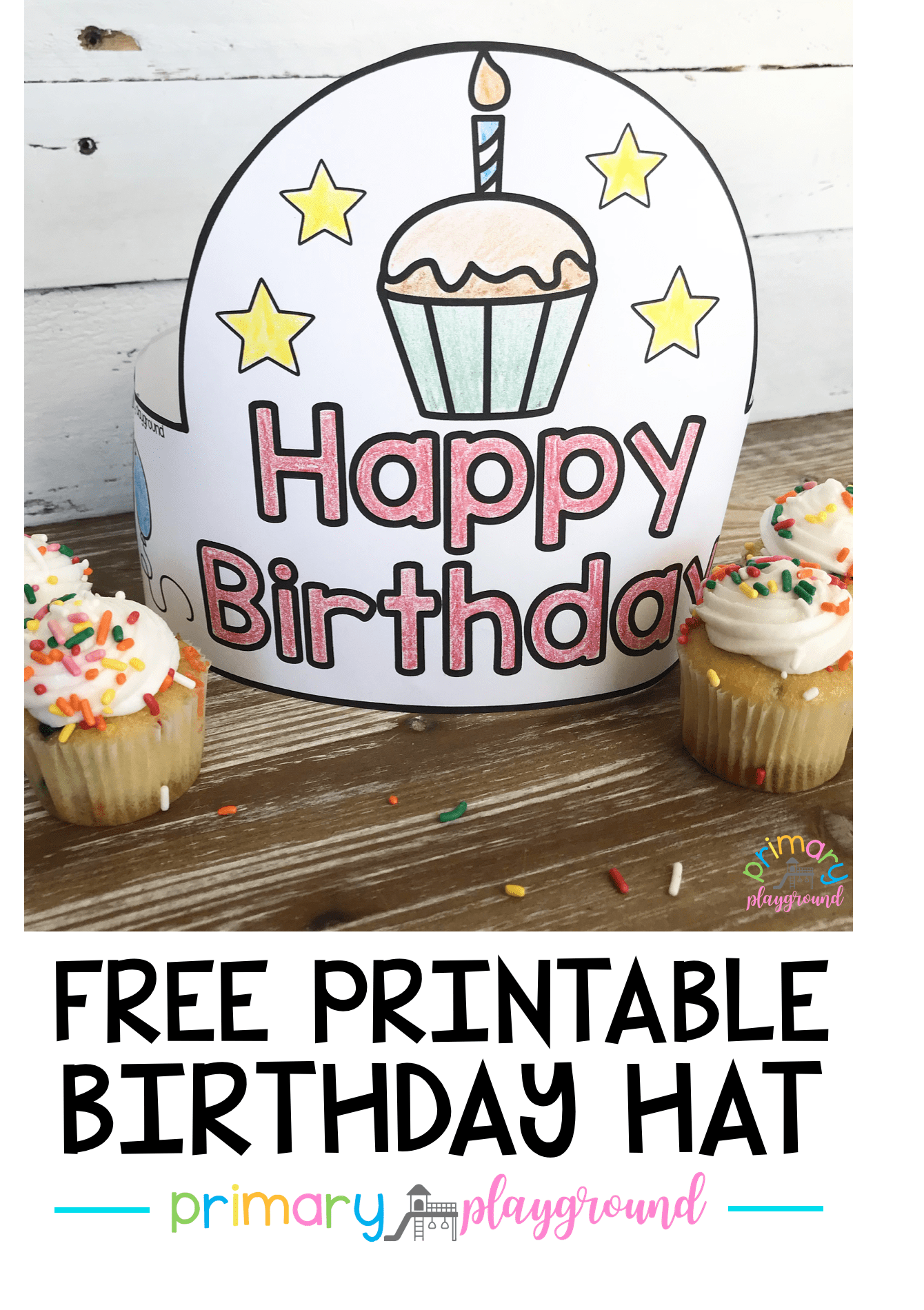 Free Printable Birthday Hat For Kindergarten And Preschool inside Free Printable Birthday Hat Template