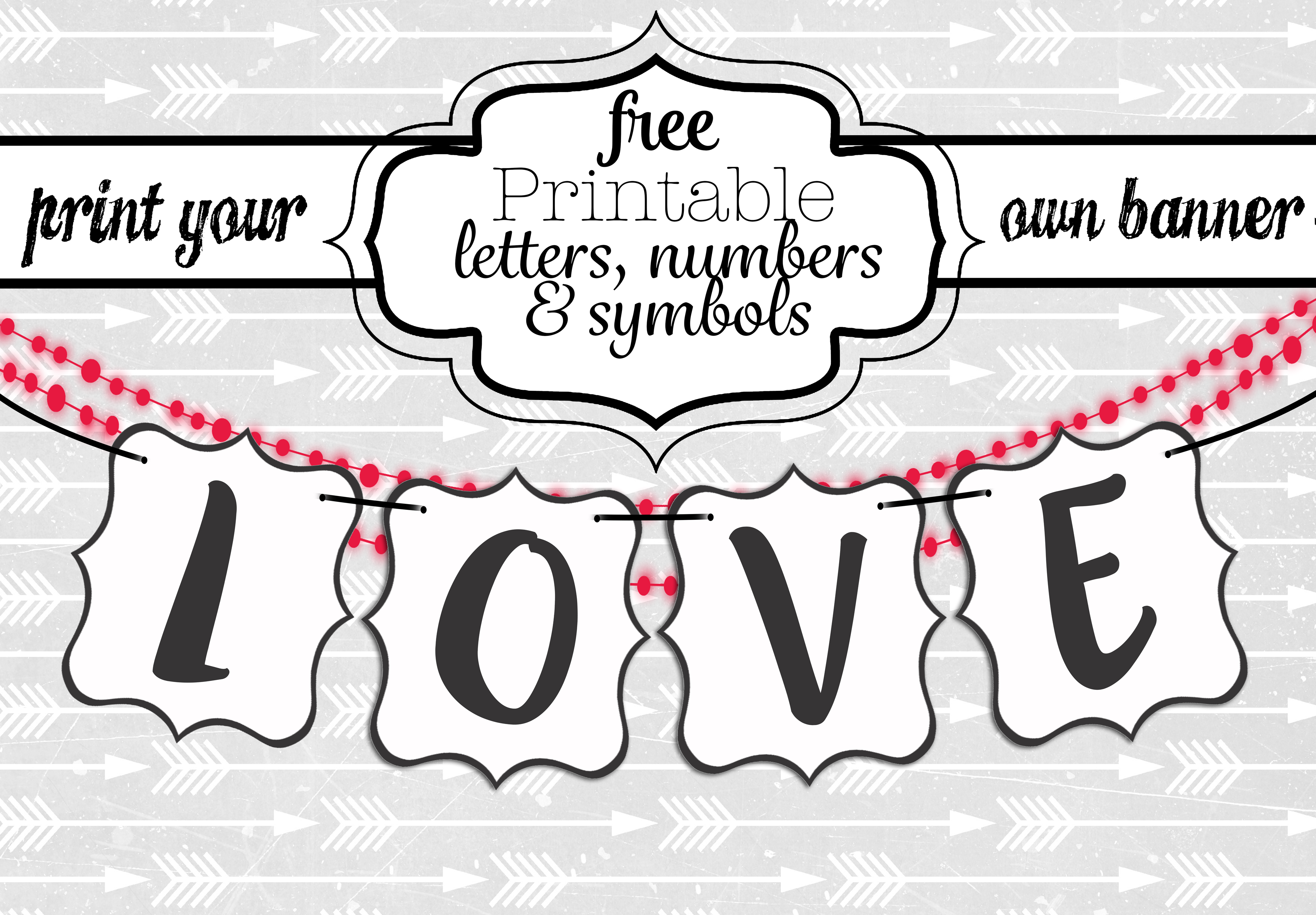 Free Printable Black And White Banner Letters | Diy Swank with Diy Swank Free Printable Letters