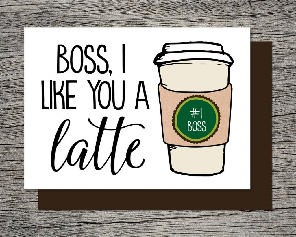 Free Printable Bosses Day Card intended for Boss Day Cards Free Printable