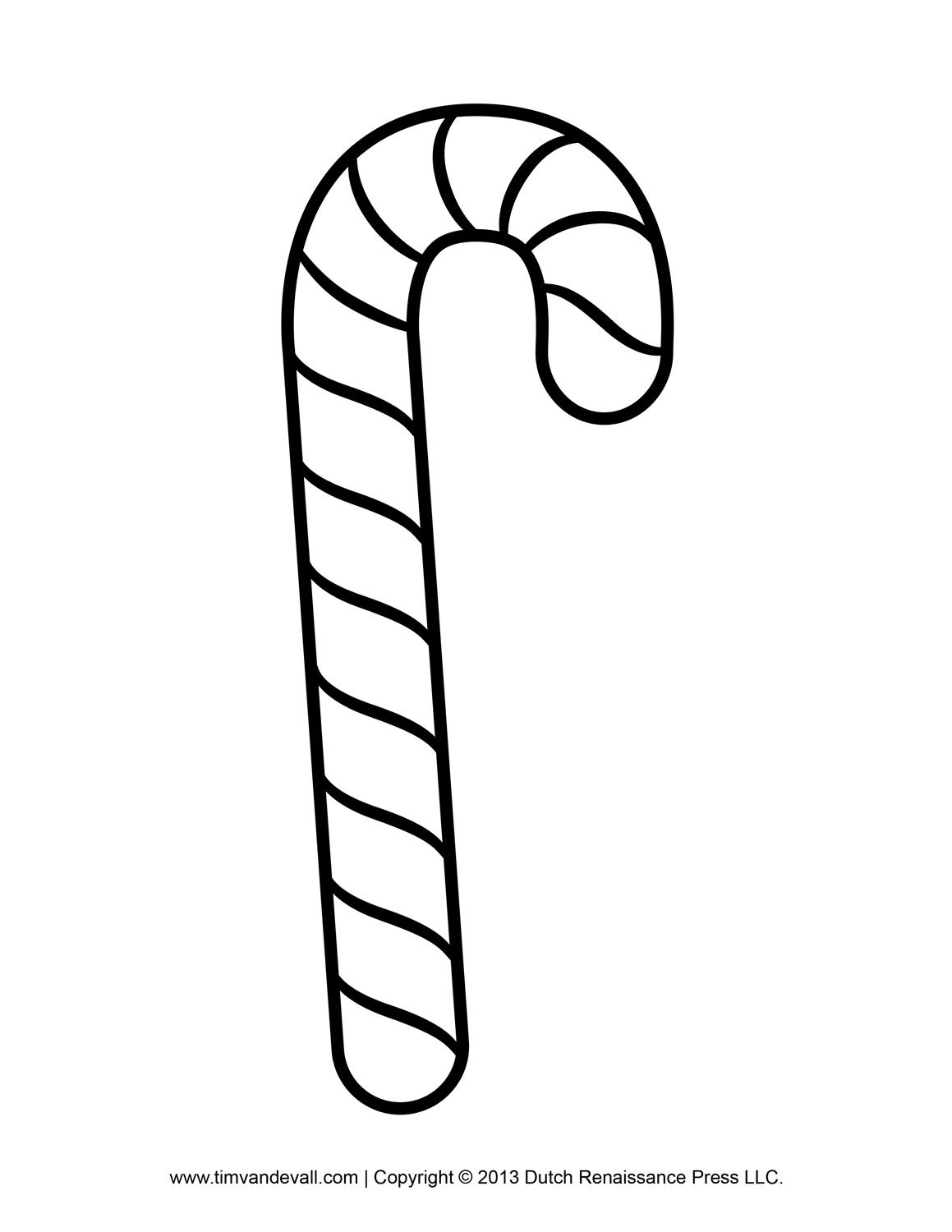 Free Printable Candy Cane Coloring Pages regarding Free Candy Cane Template Printable