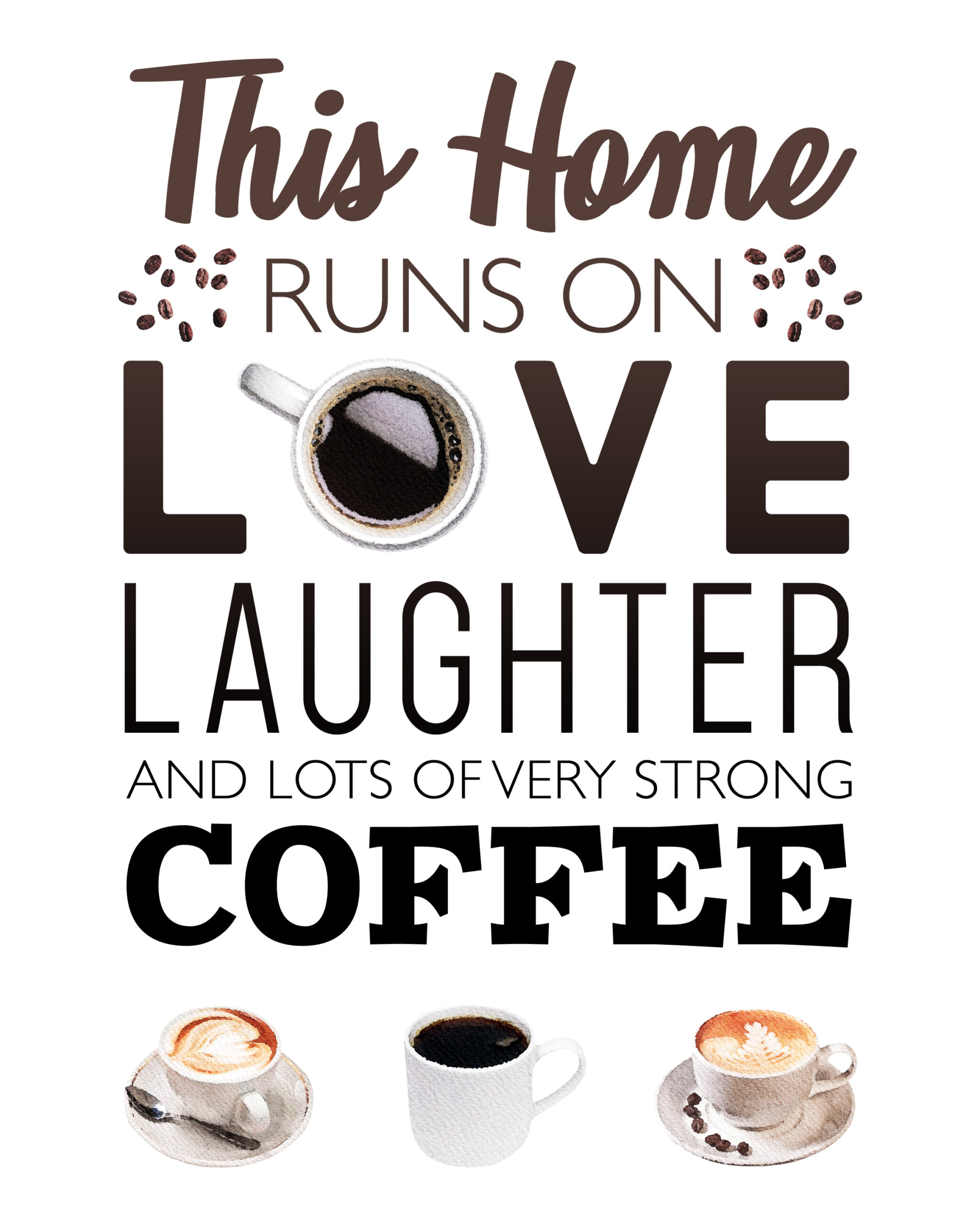 Free Printable Coffee Wall Art - The Cottage Market intended for Free Coffee Printable Art