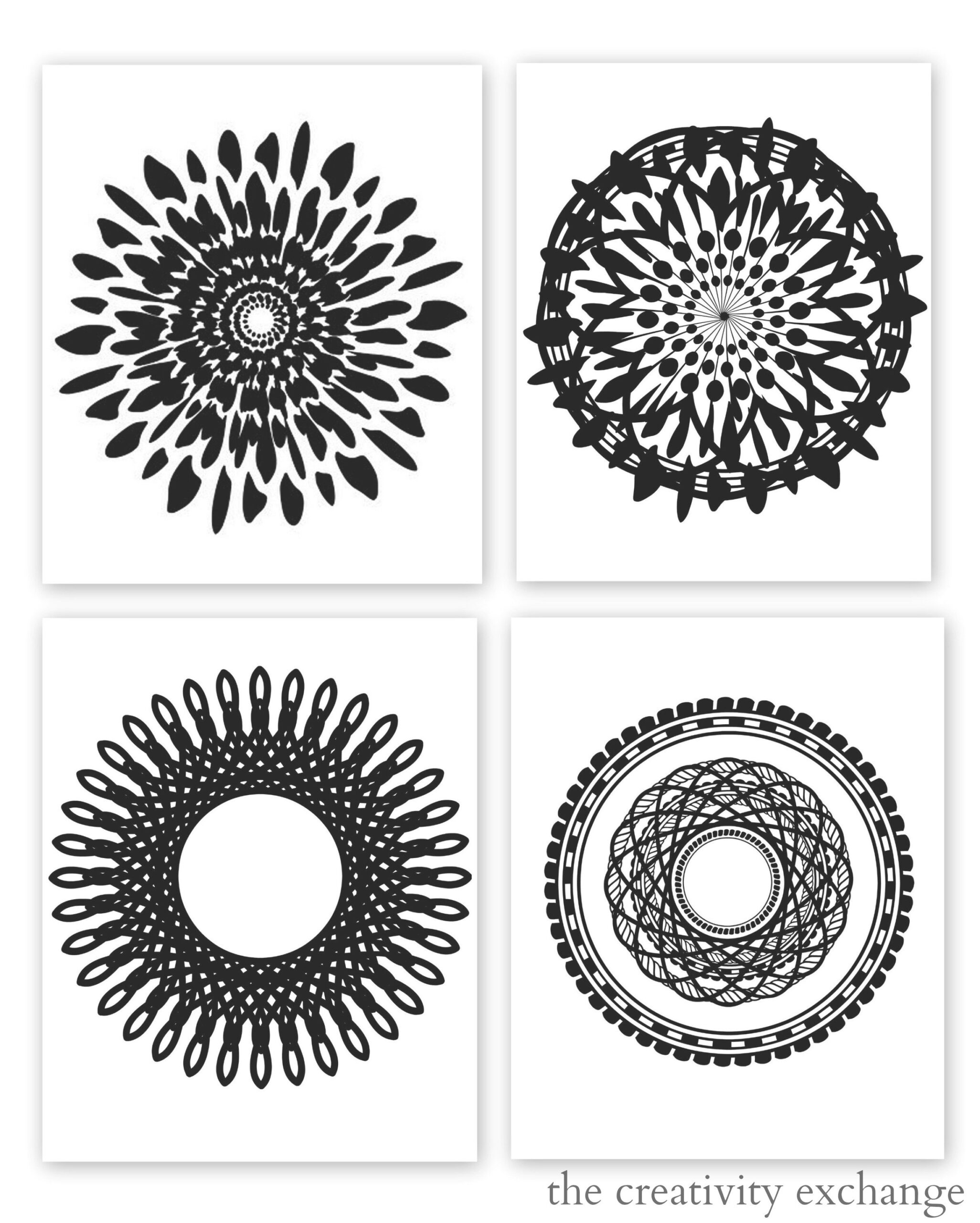 Free Printable Collection Of Modern Black And White Prints pertaining to Free Black and White Printable Art