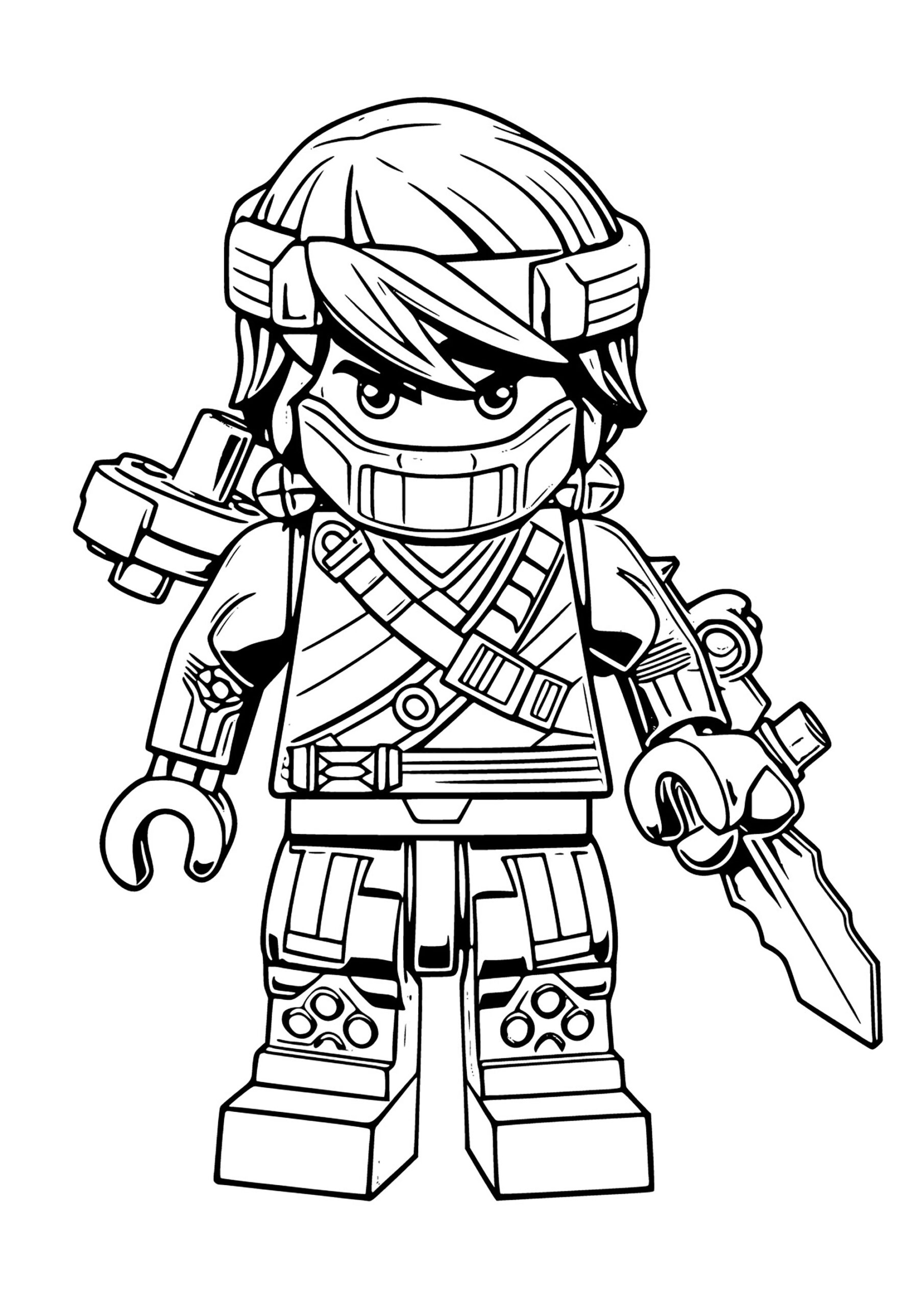 Free Printable Coloring Pages Lego Ninjago Character - Ninjago with regard to Free Ninjago Printables