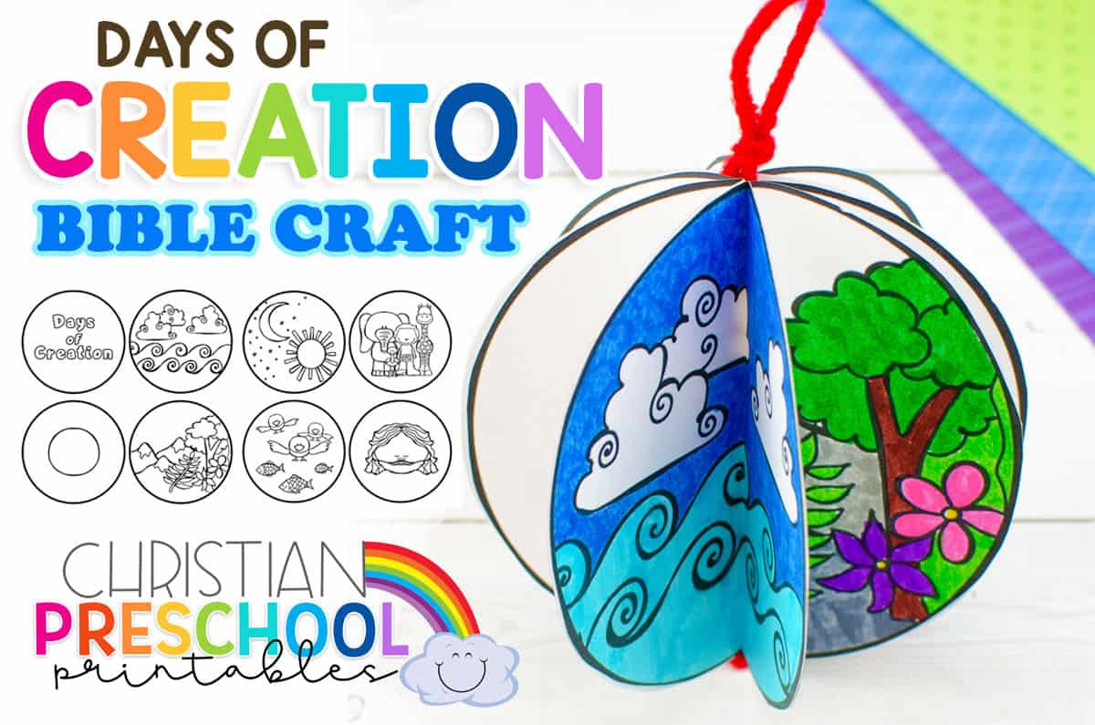 Free Printable Creation Craft For Kids - Christian Preschool in Free Printable Bible Crafts For Preschoolers