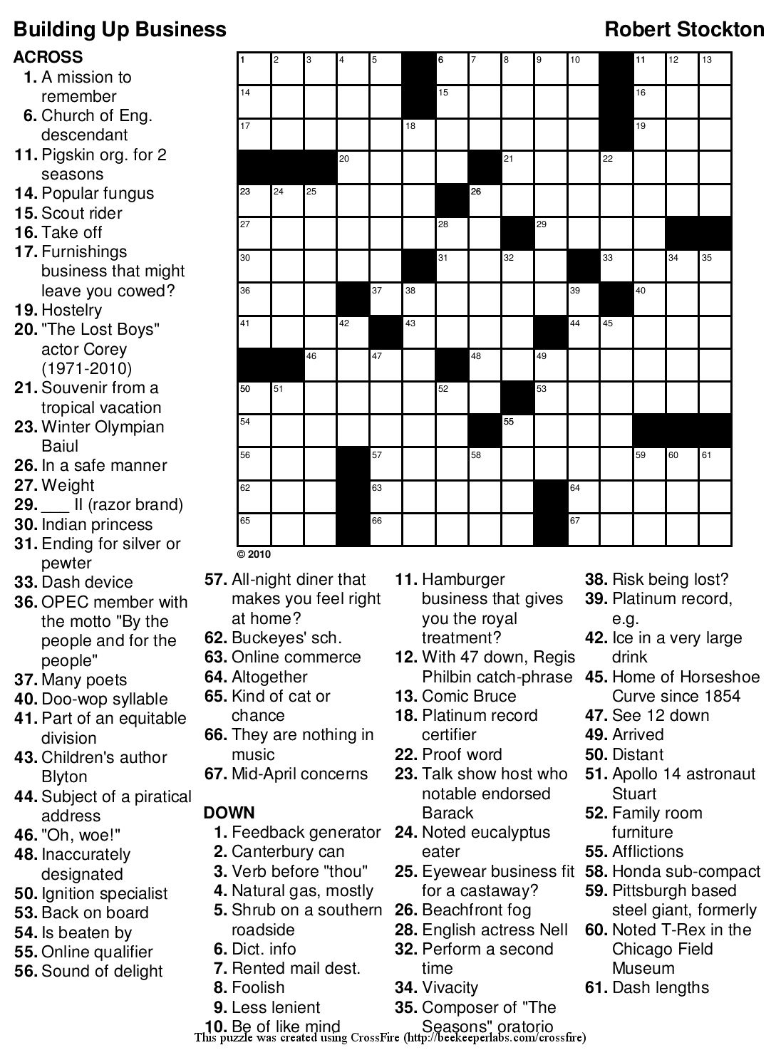 Free Printable Crossword Puzzles Usa Today | Printable Crossword inside Free Daily Online Printable Crossword Puzzles