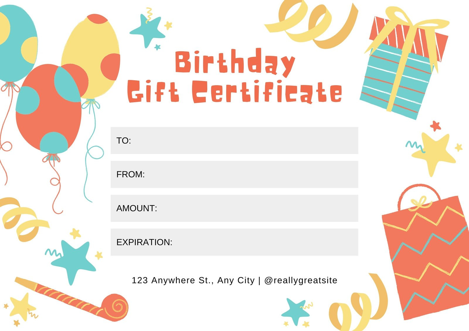 Free Printable, Customizable Birthday Certificate Templates | Canva with Customized Birthday Cards Free Printable