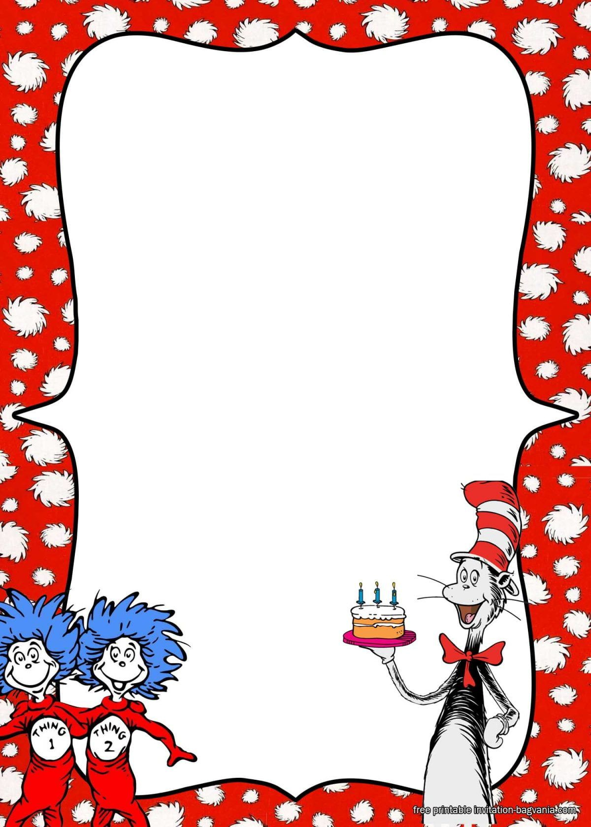 Free Printable Dr.seuss Birthday Invitation Templates | Free within Dr Seuss Free Printable Templates