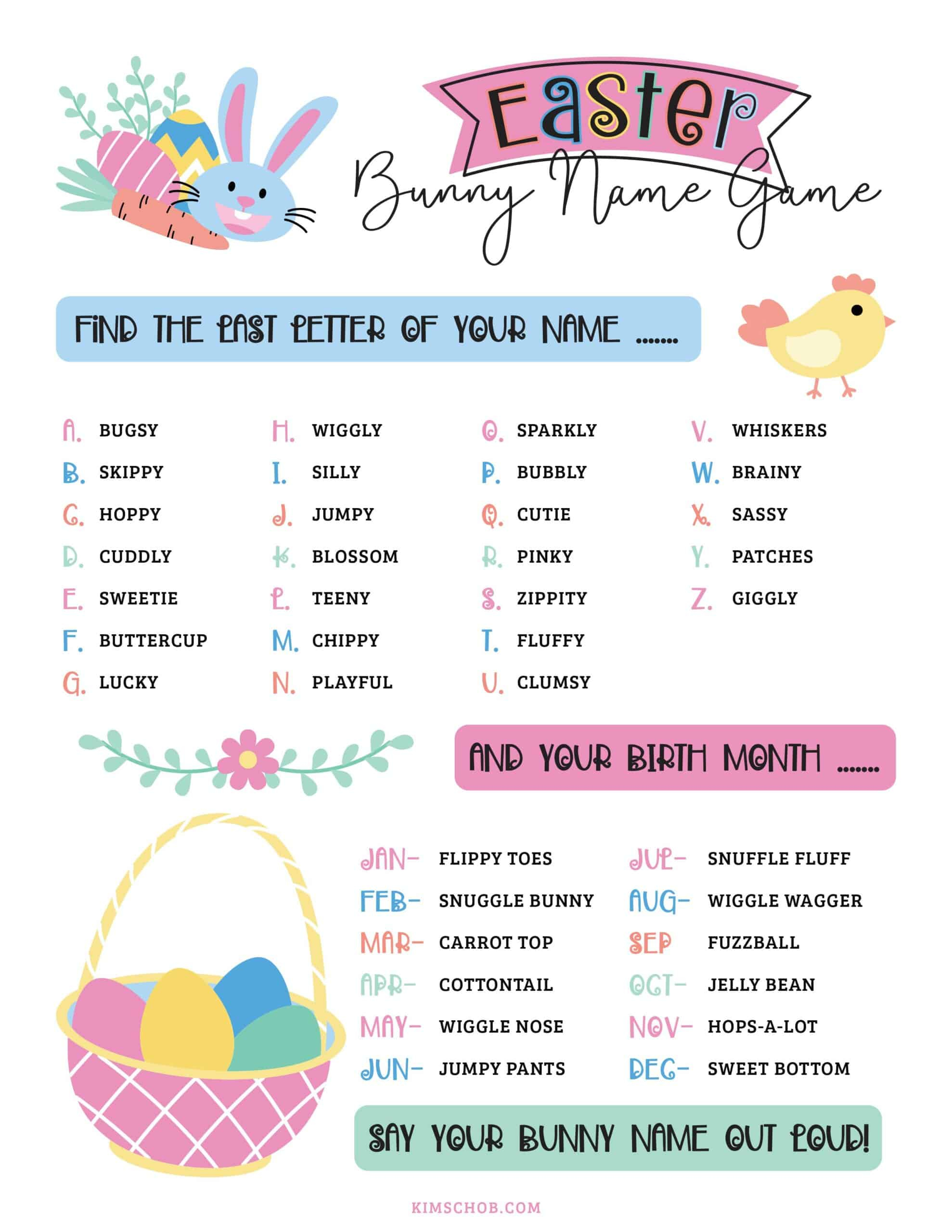 Free Printable Easter Games - Kim Schob pertaining to Easter Games For Adults Printable Free