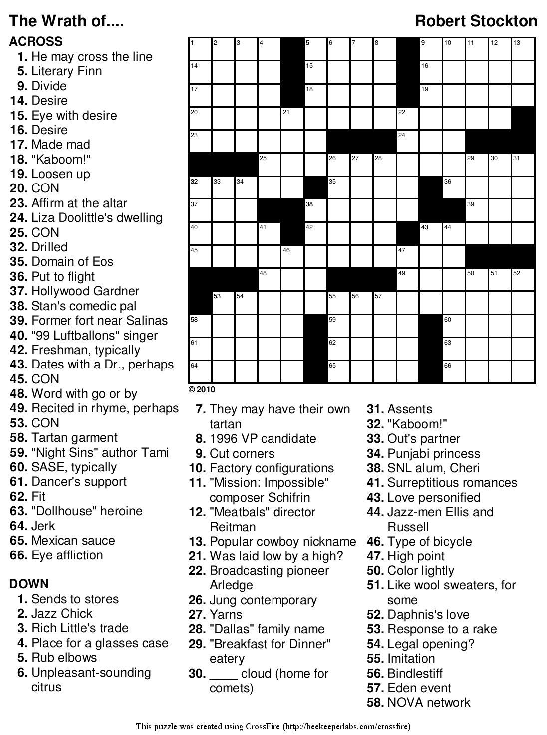 Free Printable Easy Crossword Puzzles For Beginners | Printable for Free Online Printable Easy Crossword Puzzles