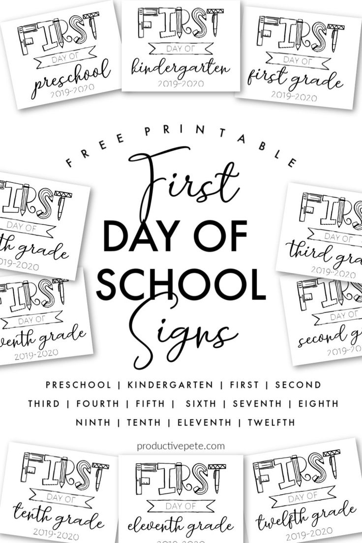 Free Printable First Day Of School Signs 2023-2024 | School Signs with regard to Free First Day of School Printables 2025