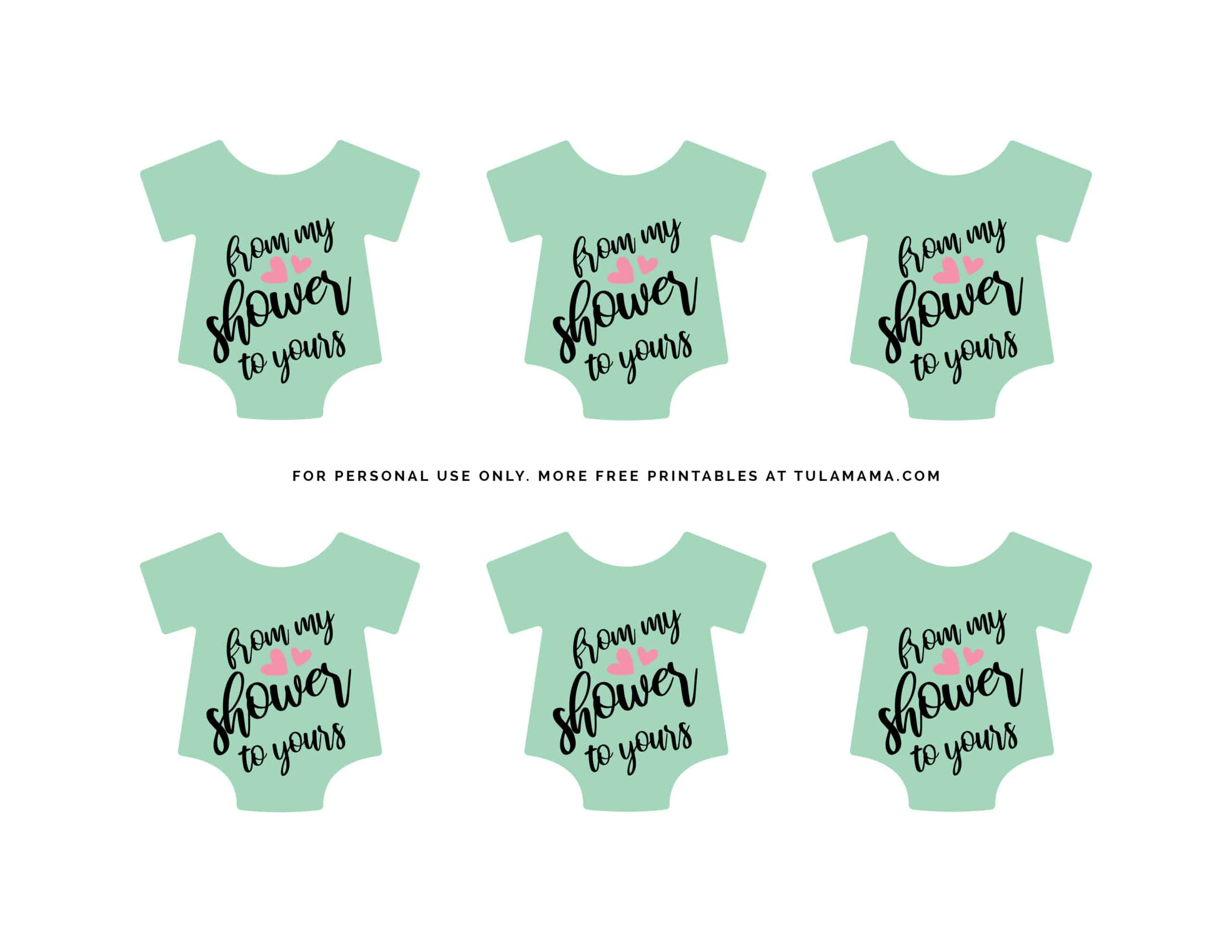 Free Printable &amp;quot;From My Shower To Yours&amp;quot; Gift Tags - Tulamama for Free Printable Baby Shower Labels and Tags