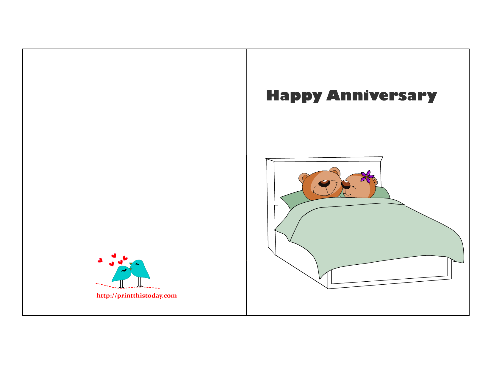 Free Printable Happy Anniversary Cards inside Free Anniversary Printables