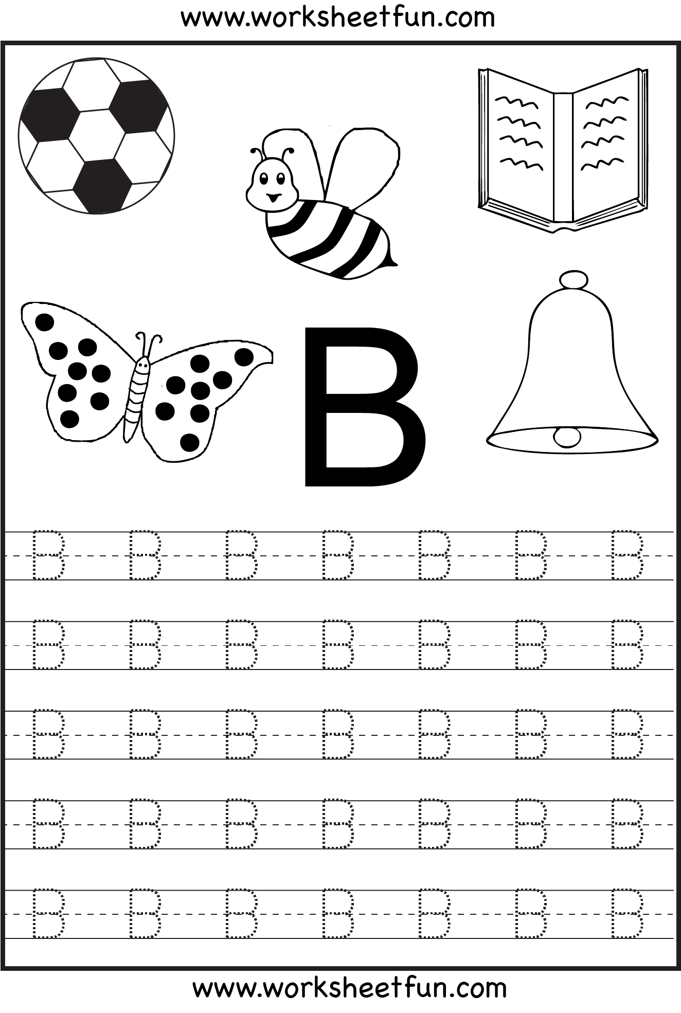 Free Printable Letter Tracing Worksheets For Kindergarten – 26 with Free Printable Alphabet Worksheets for Kindergarten