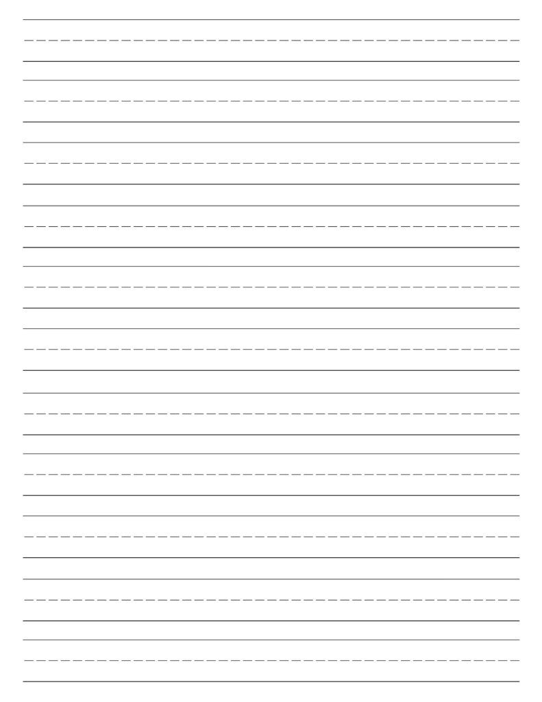 Free Printable Lined Paper {Handwriting Paper Template} - Paper intended for Elementary Lined Paper Printable Free