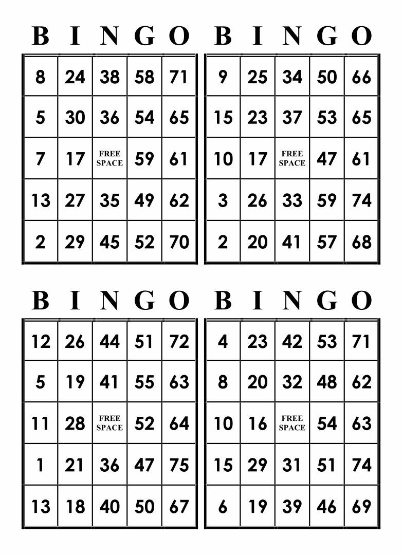 Free Printable Number Bingo Cards | Printablee with regard to Free Printable Bingo Games