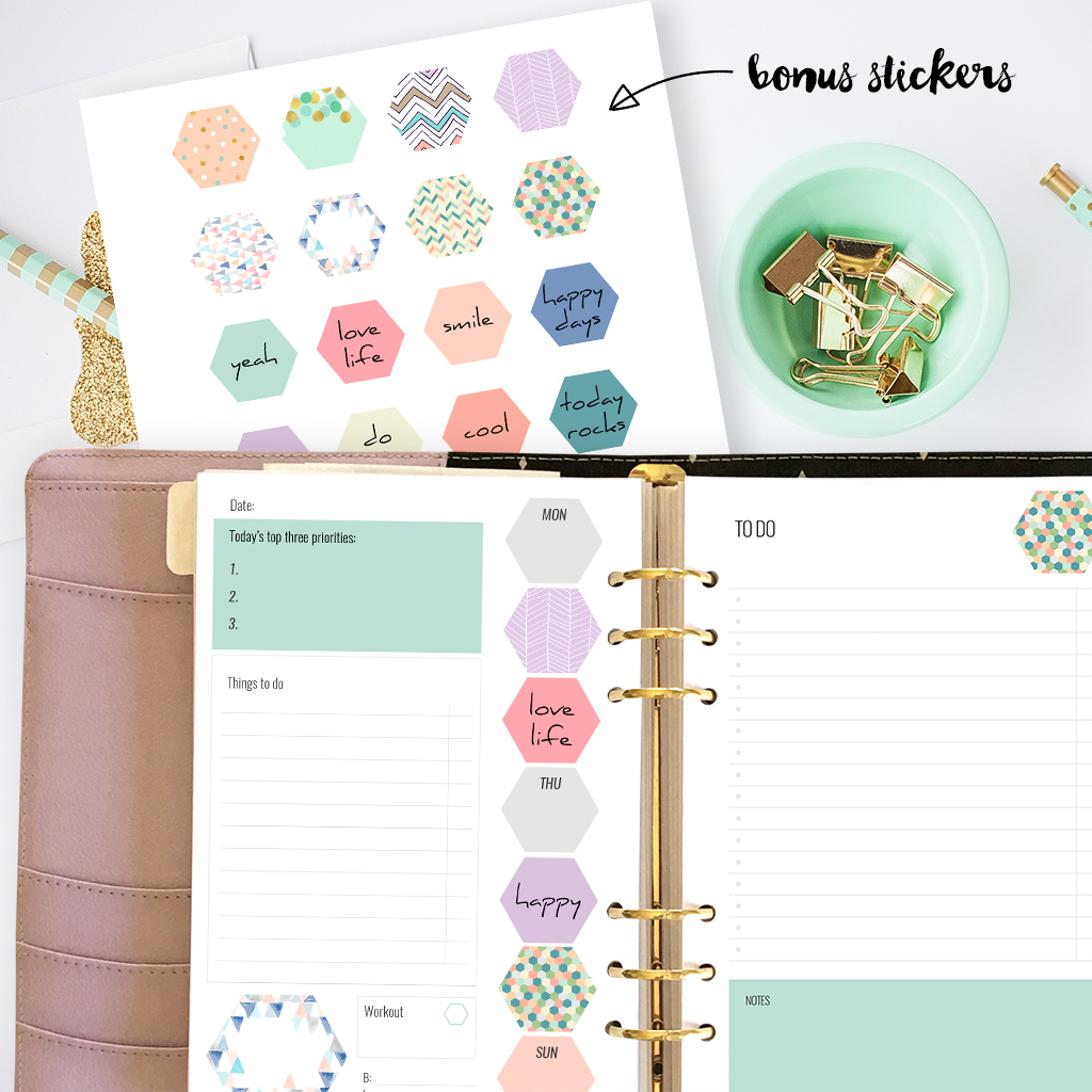 Free Printable Planner Inserts For Large Planners Plus Bonus in Free Planner Refills Printable