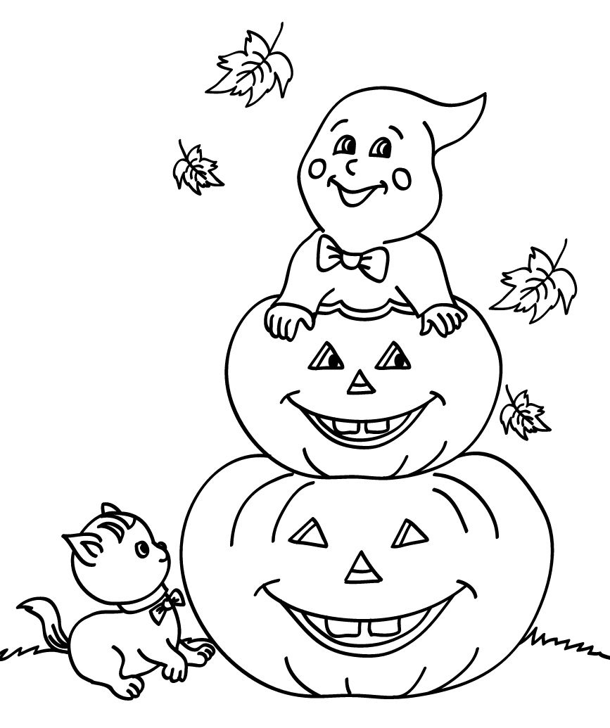 Free Pumpkin Coloring Pages For Kids for Free Halloween Pumpkin Printables